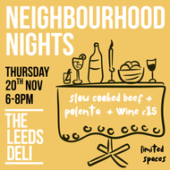 Neighbourhood Nights - Thursday 20th November