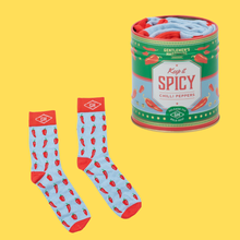 Load image into Gallery viewer, Keep It Spicy - Storage Tin &amp; Sock Set
